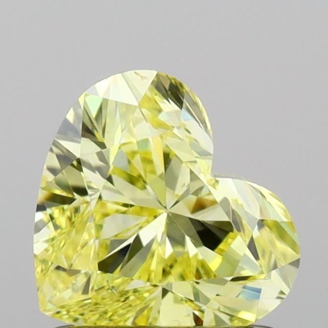 Loose Diamond - HEART 1.0ct Fancy Intense Yellow VS2: Loose Diamond - HEART 1.0ct Fancy Intense Yellow VS2 Source: This is a real non-mined Diamond that has been grown in a lab Shape: HEART Carats: 1.0 Color: Fancy Intense Yellow Certification: IGI Video