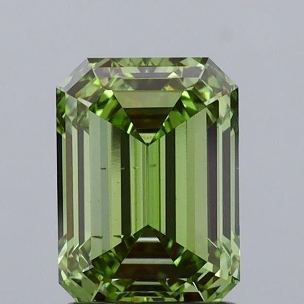 Loose Diamond - EMERALD 1.52ct Fancy Intense Green VS2: Loose Diamond - EMERALD 1.52ct Fancy Intense Green VS2 Source: This is a real non-mined Diamond that has been grown in a lab Shape: EMERALD Carats: 1.52 Color: Fancy Intense Green Certification: IGI V