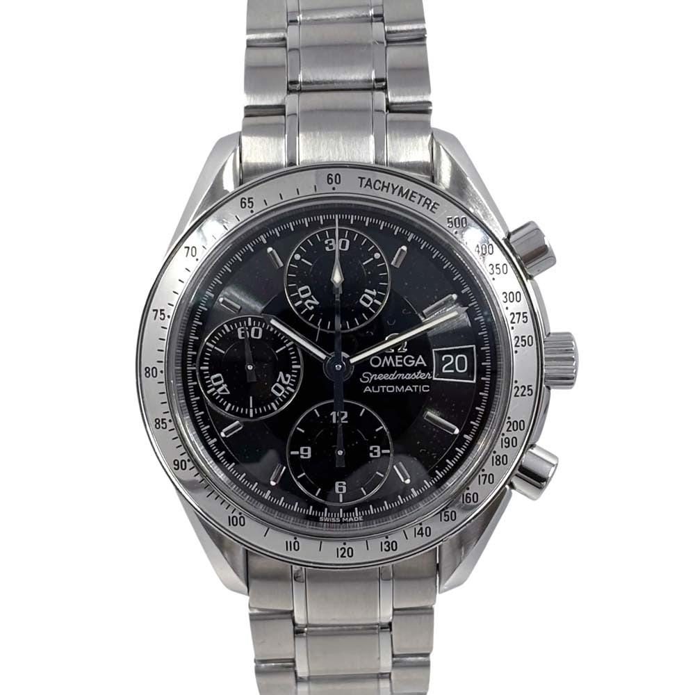 Omega Speedmaster 3513.50 Automatic Chronograph Black Dial: Omega Speedmaster 3513.50 Automatic Chronograph Black Dial This Omega Speedmaster 3513.50 is a pre-owned men's automatic chronograph wristwatch featuring a stainless steel case and bracelet. The watch