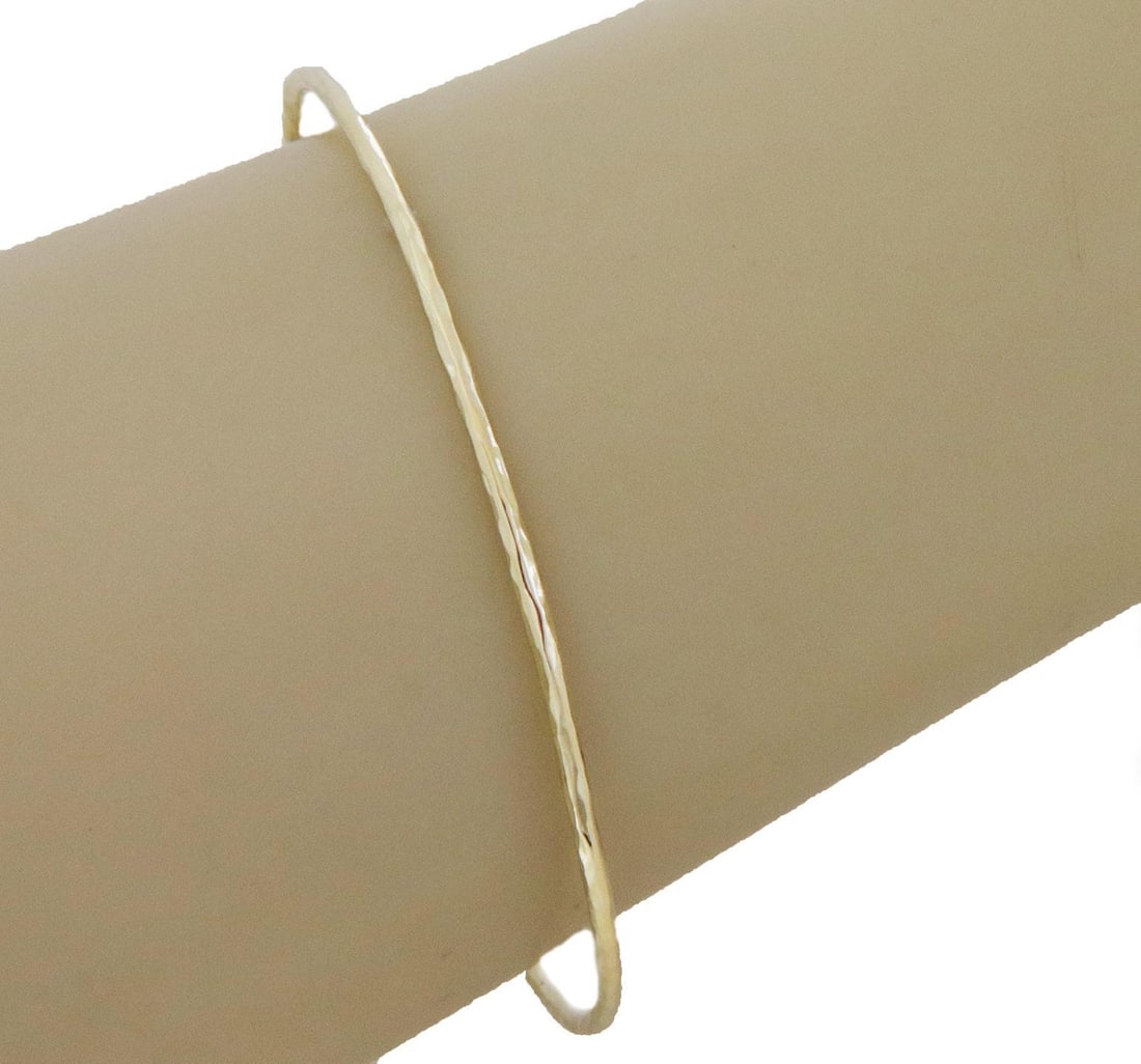 Ippolita Classico 18K Yellow Gold Thin Faceted Bangle Bracelet (1 of 4)