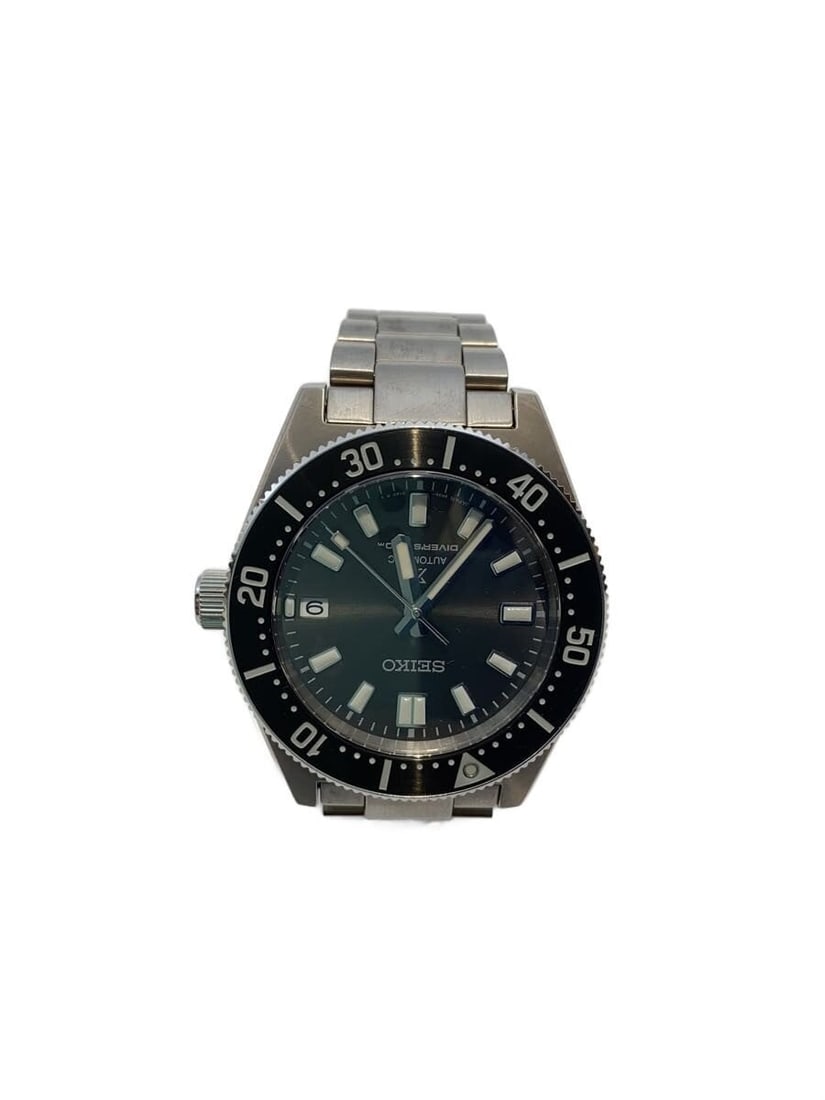 Seiko Prospex Black Stainless Steel Mechanical Diver Watch: Seiko Prospex Black Stainless Steel Mechanical Diver Watch This SEIKO PROSPEX Mechanical Diver's 6R35-00P0 is a men's wristwatch crafted in Japan. It features a black dial and a stainless steel case a