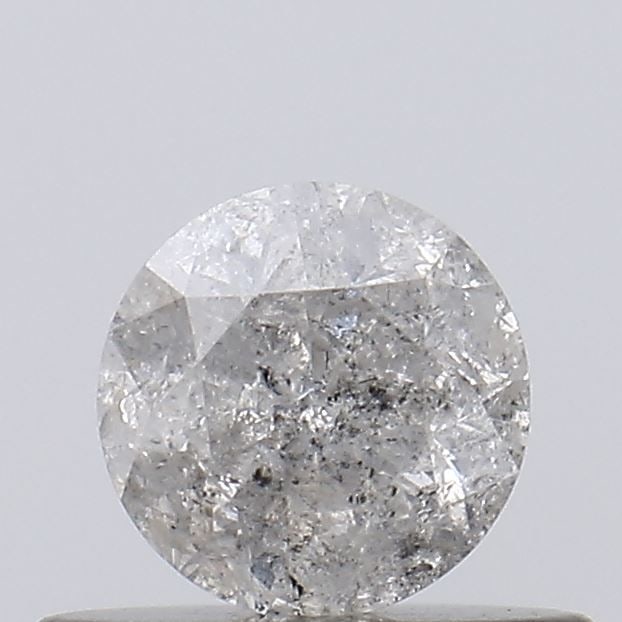Loose Diamond - ROUND 0.4ct Salt and Pepper I3: Loose Diamond - ROUND 0.4ct Salt and Pepper I3 Source: Natural Shape: ROUND Carats: 0.4 Color: Salt and Pepper Certification: NONE Video: