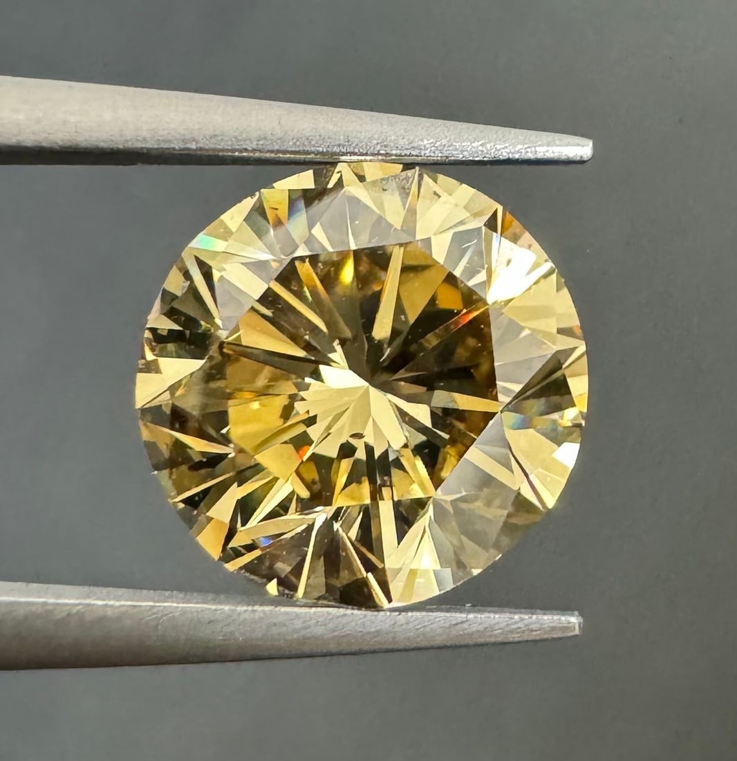 Loose Diamond - ROUND 3.54ct Fancy Brownish Yellow SI1 (1 of 1)
