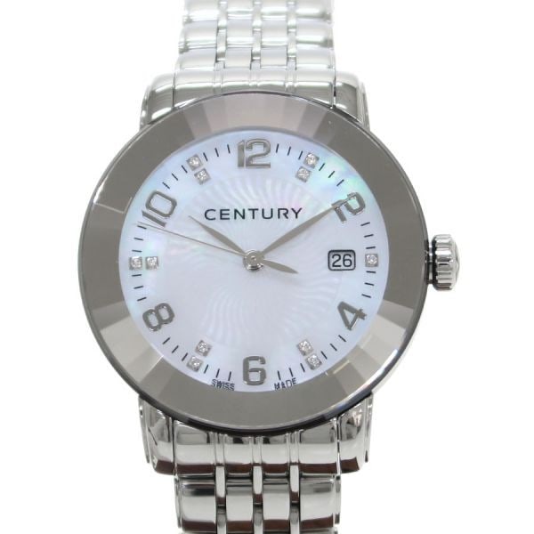 Century 648.7.U.N1B.12.SF 30mm Diamond Dial Women's Wristwatch: Century 648.7.U.N1B.12.SF 30mm Diamond Dial Women's Wristwatch This Century Elegance Time Gem women's wristwatch features a 30mm stainless steel case with a distinctive 48-facet hand-cut sapphire, giv