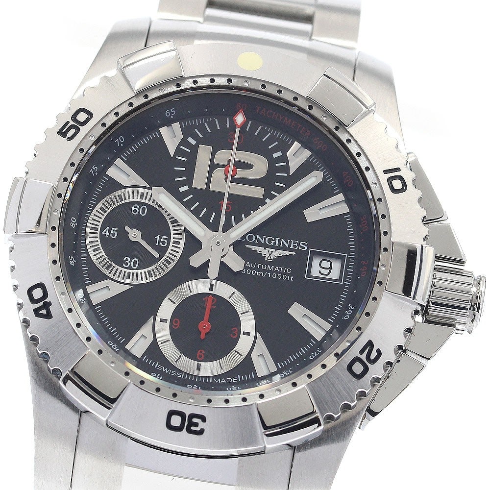 Longines HydroConquest Date Chronograph Men's Wristwatch L3.651.4: Longines HydroConquest Date Chronograph Men's Wristwatch L3.651.4 This is a pre-owned Longines HydroConquest Date Chronograph men's wristwatch, model L3.651.4. Made in Switzerland, this timepiece is d