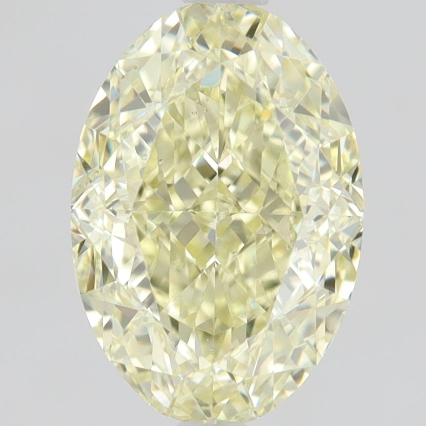 Loose Diamond - OVAL 1.16ct Fancy Light Yellow SI1: Loose Diamond - OVAL 1.16ct Fancy Light Yellow SI1 Source: Natural Shape: OVAL Carats: 1.16 Color: Fancy Light Yellow Certification: GIA Video: