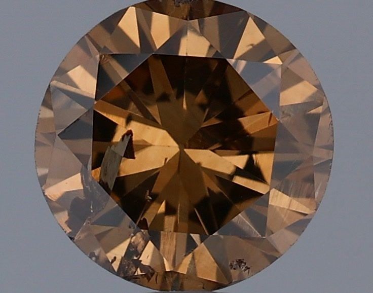 Loose Diamond - ROUND 0.76ct Fancy Dark Orangey Brown (1 of 1)