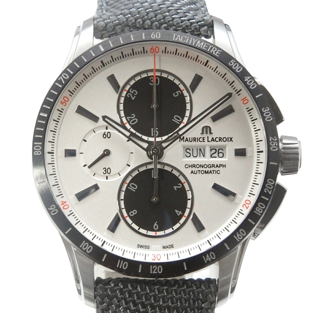 Maurice Lacroix Pontos S Men's Chronograph Watch: Maurice Lacroix Pontos S Men's Chronograph Watch This Maurice Lacroix Pontos S Chronograph PT6038-SSL24-130-2 is a sophisticated men's wristwatch crafted in Switzerland. It features a chronograph func