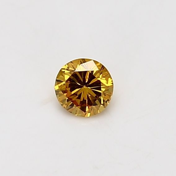 Loose Diamond - ROUND 0.2ct Fancy Vivid Orangey Yellow SI1: Loose Diamond - ROUND 0.2ct Fancy Vivid Orangey Yellow SI1 Source: Natural Shape: ROUND Carats: 0.2 Color: Fancy Vivid Orangey Yellow Certification: GIA Video:
