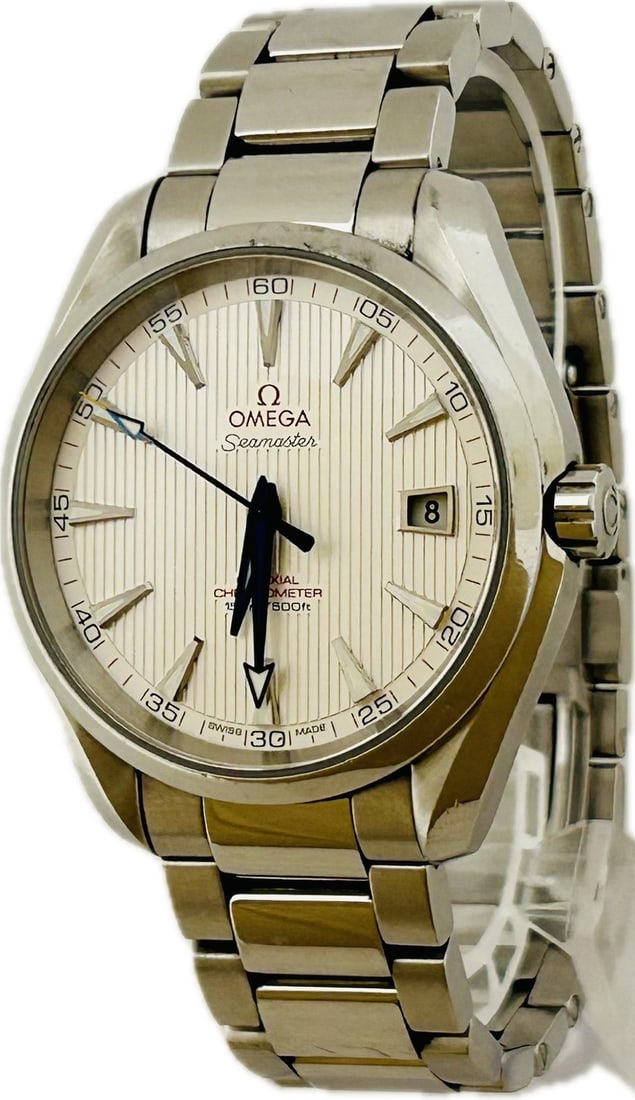 Omega Seamaster Aqua Terra Mens Automatic Silver Wristwatch (1 of 13)
