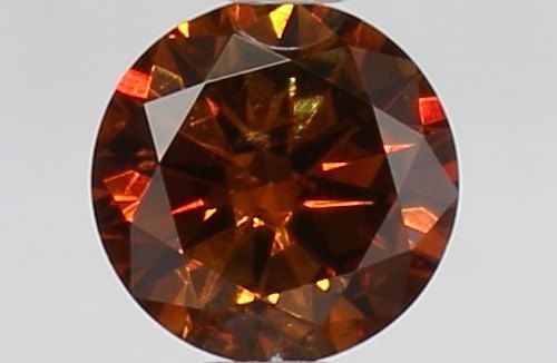 Loose Diamond - ROUND 0.23ct Fancy Dark Orange Orange Brown (1 of 1)