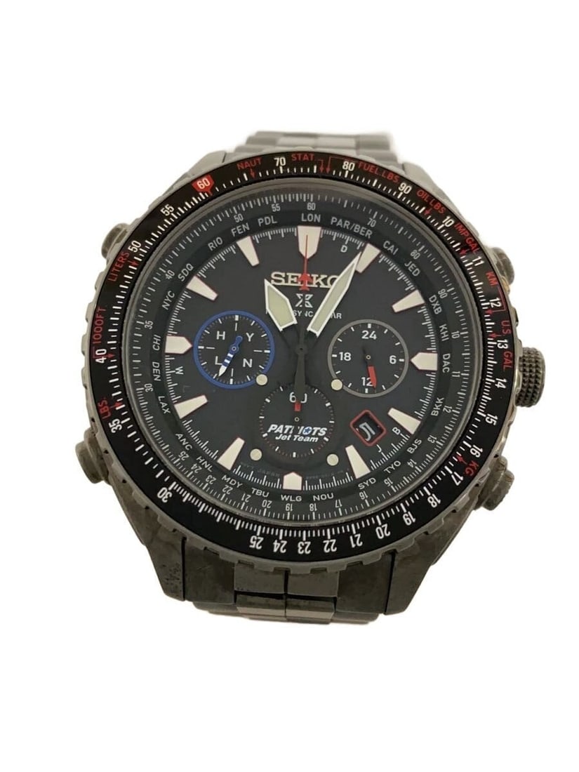 Seiko Prospex black stainless steel men's wristwatch 8B92-0AM0: Seiko Prospex black stainless steel men's wristwatch 8B92-0AM0 This SEIKO Prospex 8B92-0AM0 men's wristwatch features a black dial and is crafted from durable stainless steel. Made in Japan, the watch