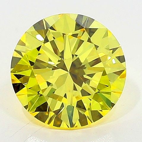Loose Diamond - ROUND 0.5ct Fancy Vivid Yellow VS1: Loose Diamond - ROUND 0.5ct Fancy Vivid Yellow VS1 Source: Natural Shape: ROUND Carats: 0.5 Color: Fancy Vivid Yellow Certification: GIA The Diamond Depot Guarantee: All items in this auction are