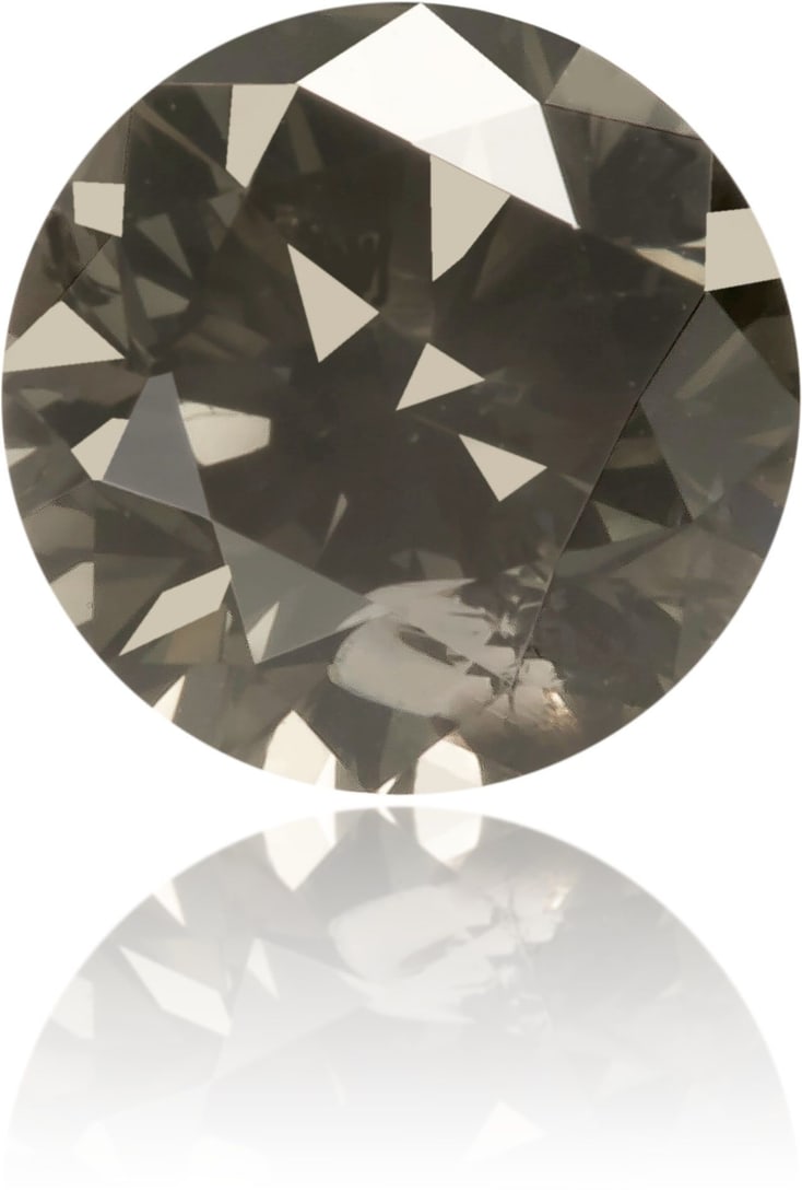 Loose Diamond - ROUND 0.44ct Fancy Dark Gray I2: Loose Diamond - ROUND 0.44ct Fancy Dark Gray I2 Source: Natural Shape: ROUND Carats: 0.44 Color: Fancy Dark Gray Certification: NONE The Diamond Depot Guarantee: All items in this auction are guarante