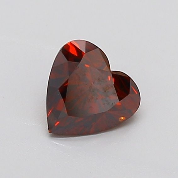 Loose Diamond - HEART 0.98ct Fancy Deep Orange SI2: Loose Diamond - HEART 0.98ct Fancy Deep Orange SI2 Source: This is a real non-mined Diamond that has been grown in a lab Shape: HEART Carats: 0.98 Color: Fancy Deep Orange Certification: IGI The Diamo