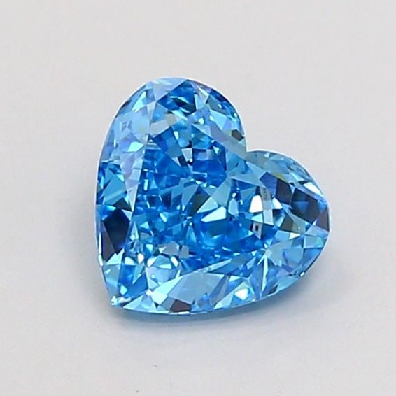 Loose Diamond - HEART 0.94ct Fancy Vivid Blue VS1: Loose Diamond - HEART 0.94ct Fancy Vivid Blue VS1 Source: This is a real non-mined Diamond that has been grown in a lab Shape: HEART Carats: 0.94 Color: Fancy Vivid Blue Certification: IGI Video: