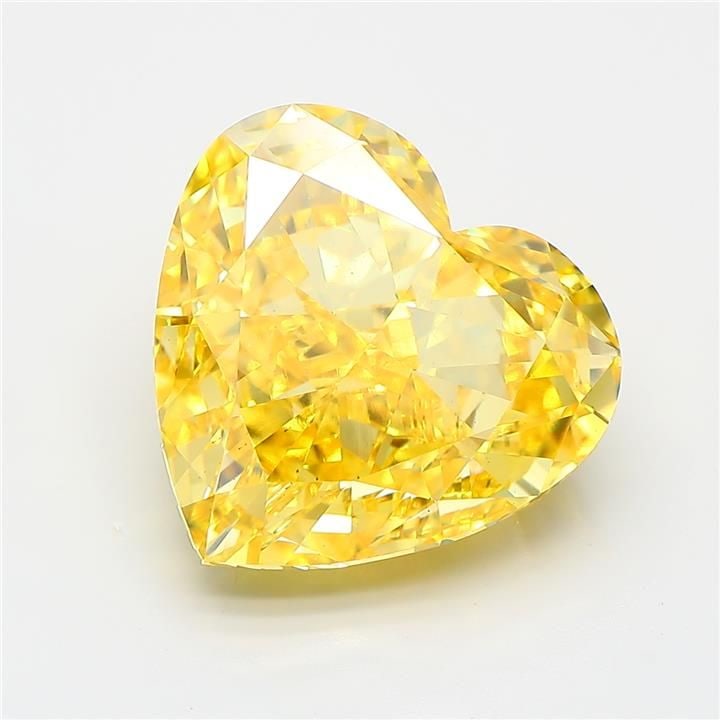 Loose Diamond - HEART 9.01ct Fancy Vivid Yellow VS1: Loose Diamond - HEART 9.01ct Fancy Vivid Yellow VS1 Source: This is a real non-mined Diamond that has been grown in a lab Shape: HEART Carats: 9.01 Color: Fancy Vivid Yellow Certification: IGI Video: