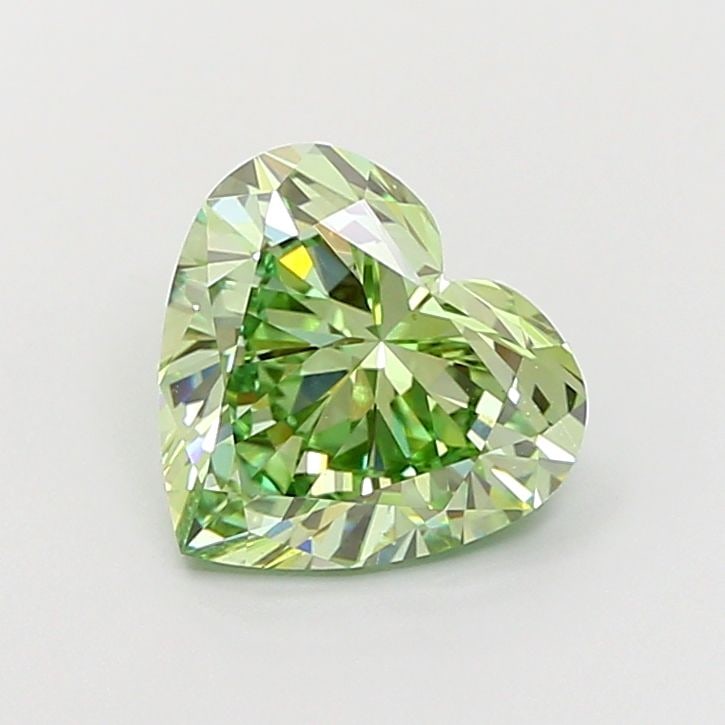 Loose Diamond - HEART 2.51ct Fancy Vivid Green VS1: Loose Diamond - HEART 2.51ct Fancy Vivid Green VS1 Source: This is a real non-mined Diamond that has been grown in a lab Shape: HEART Carats: 2.51 Color: Fancy Vivid Green Certification: IGI Video: