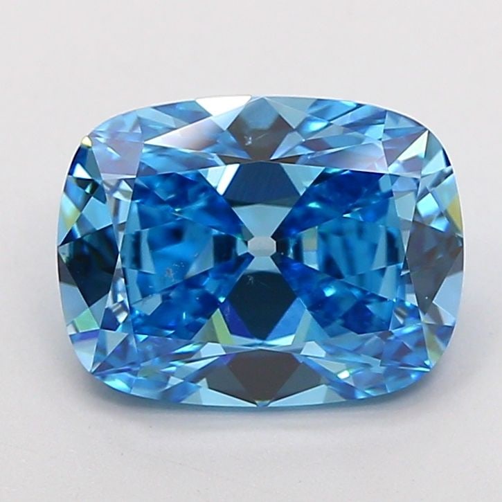 Loose Diamond - CUSHION BRILLIANT 3.06ct Fancy Vivid Blue VVS2: Loose Diamond - CUSHION BRILLIANT 3.06ct Fancy Vivid Blue VVS2 Source: This is a real non-mined Diamond that has been grown in a lab Shape: CUSHION BRILLIANT Carats: 3.06 Color: Fancy Vivid Blue Certi