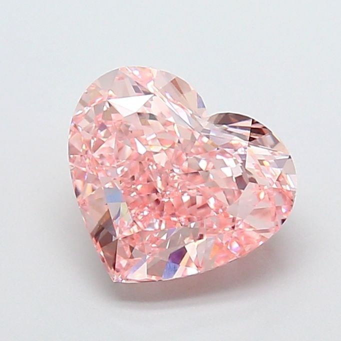 Loose Diamond - HEART 3.01ct Fancy Intense Pink VS1: Loose Diamond - HEART 3.01ct Fancy Intense Pink VS1 Source: This is a real non-mined Diamond that has been grown in a lab Shape: HEART Carats: 3.01 Color: Fancy Intense Pink Certification: IGI Video:
