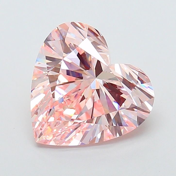 Loose Diamond - HEART 3.57ct Fancy Intense Pink VS1: Loose Diamond - HEART 3.57ct Fancy Intense Pink VS1 Source: This is a real non-mined Diamond that has been grown in a lab Shape: HEART Carats: 3.57 Color: Fancy Intense Pink Certification: IGI Video: