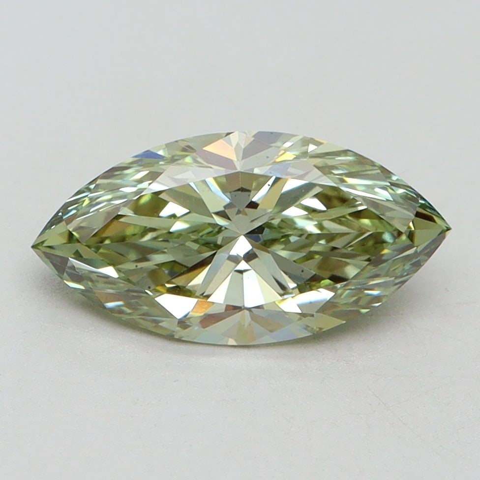 Loose Diamond - MARQUISE 1.52ct Fancy Intense Green VS2: Loose Diamond - MARQUISE 1.52ct Fancy Intense Green VS2 Source: This is a real non-mined Diamond that has been grown in a lab Shape: MARQUISE Carats: 1.52 Color: Fancy Intense Green Certification: IGI