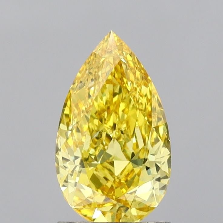 Loose Diamond - PEAR 1.59ct Fancy Vivid Yellow VS2: Loose Diamond - PEAR 1.59ct Fancy Vivid Yellow VS2 Source: This is a real non-mined Diamond that has been grown in a lab Shape: PEAR Carats: 1.59 Color: Fancy Vivid Yellow Certification: IGI Video:
