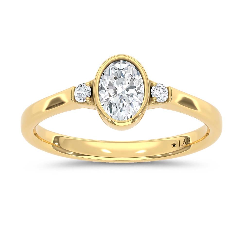10K Yellow Gold Lab Grown Diamond 1/2 Ct.Tw. Promise Ring: 10K Yellow Gold Lab Grown Diamond 1/2 Ct.Tw. Promise Ring Celebrate love, commitment, and meaningful moments with this elegant lab-grown diamond promise ring, crafted in radiant 10K Yellow gold. Featu