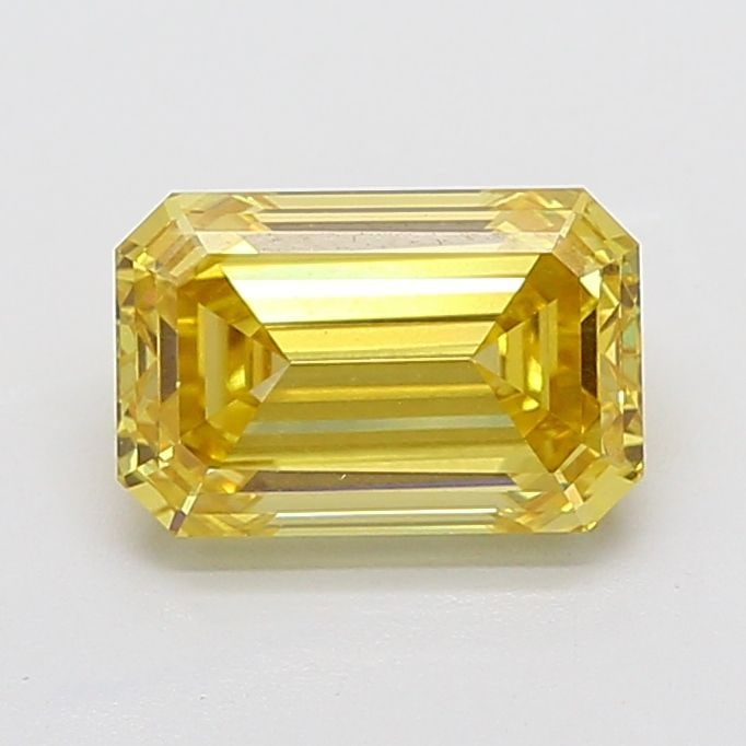 Loose Diamond - EMERALD 4.02ct Fancy Intense Yellow VS1: Loose Diamond - EMERALD 4.02ct Fancy Intense Yellow VS1 Source: This is a real non-mined Diamond that has been grown in a lab Shape: EMERALD Carats: 4.02 Color: Fancy Intense Yellow Certification: IGI