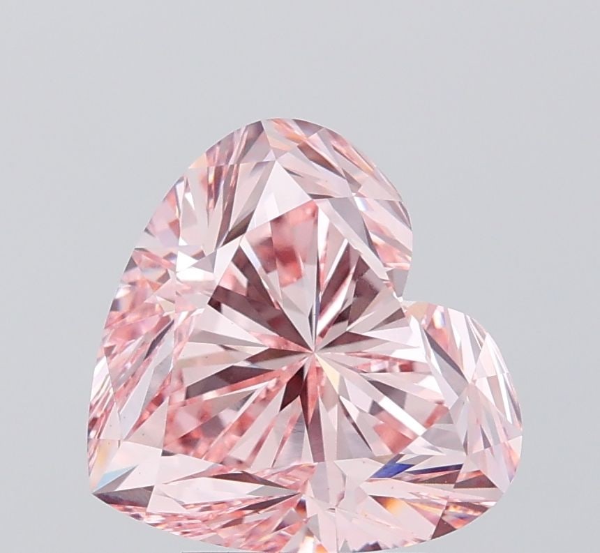 Loose Diamond - HEART 4.03ct Fancy Intense Pink VS1: Loose Diamond - HEART 4.03ct Fancy Intense Pink VS1 Source: This is a real non-mined Diamond that has been grown in a lab Shape: HEART Carats: 4.03 Color: Fancy Intense Pink Certification: IGI Video: