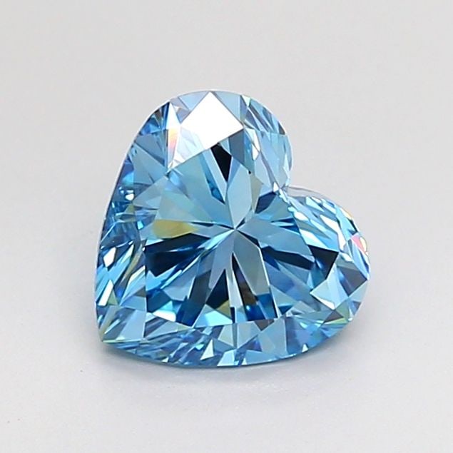 Loose Diamond - HEART 1.05ct Faint Blue VVS2: Loose Diamond - HEART 1.05ct Faint Blue VVS2 Source: This is a real non-mined Diamond that has been grown in a lab Shape: HEART Carats: 1.05 Color: Faint Blue Certification: NONE Video: