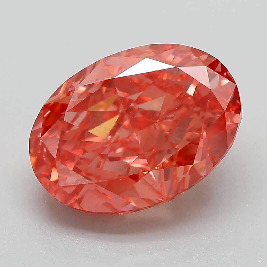 Loose Diamond - OVAL 5.69ct Fancy Red VS1: Loose Diamond - OVAL 5.69ct Fancy Red VS1 Source: This is a real non-mined Diamond that has been grown in a lab Shape: OVAL Carats: 5.69 Color: Fancy Red Certification: IGI Video: