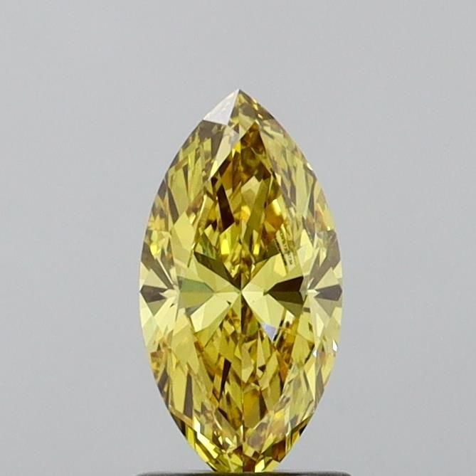 Loose Diamond - MARQUISE 1.08ct Fancy Intense Yellow VS1: Loose Diamond - MARQUISE 1.08ct Fancy Intense Yellow VS1 Source: This is a real non-mined Diamond that has been grown in a lab Shape: MARQUISE Carats: 1.08 Color: Fancy Intense Yellow Certification: I