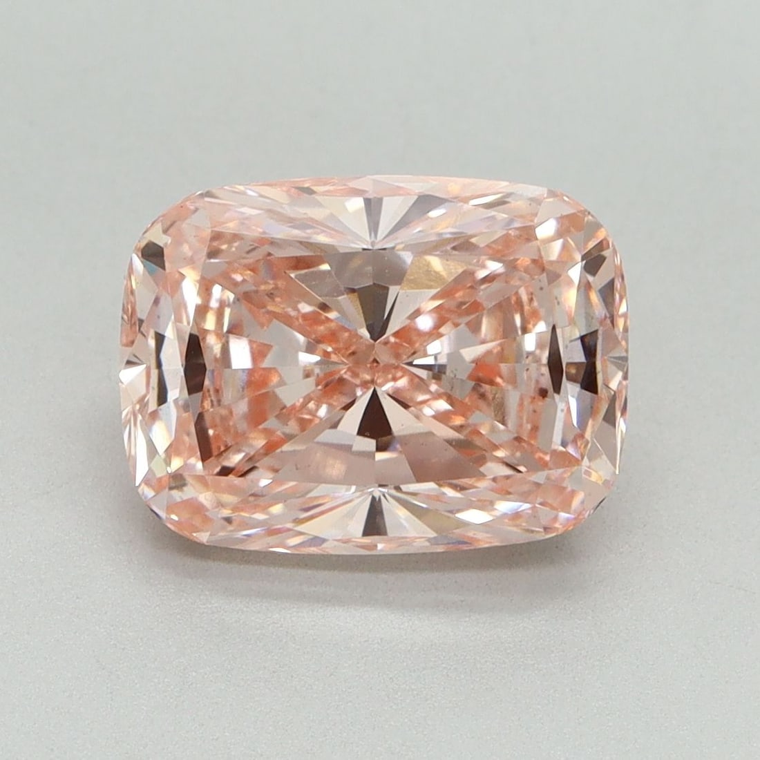 Loose Diamond - CUSHION BRILLIANT 3.08ct Fancy Vivid Pink VS1: Loose Diamond - CUSHION BRILLIANT 3.08ct Fancy Vivid Pink VS1 Source: This is a real non-mined Diamond that has been grown in a lab Shape: CUSHION BRILLIANT Carats: 3.08 Color: Fancy Vivid Pink