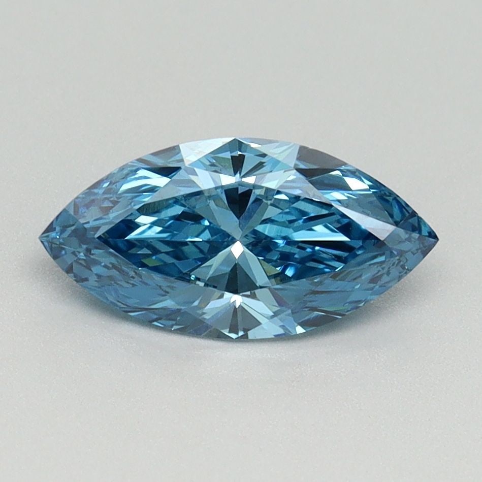 Loose Diamond - MARQUISE 1.05ct Fancy Vivid Blue VS1: Loose Diamond - MARQUISE 1.05ct Fancy Vivid Blue VS1 Source: This is a real non-mined Diamond that has been grown in a lab Shape: MARQUISE Carats: 1.05 Color: Fancy Vivid Blue Certification: IGI Video