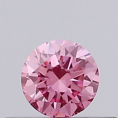 Loose Diamond - ROUND 0.18ct Fancy Vivid Pink VS1: Loose Diamond - ROUND 0.18ct Fancy Vivid Pink VS1 Source: This is a real non-mined Diamond that has been grown in a lab Shape: ROUND Carats: 0.18 Color: Fancy Vivid Pink Certification: IGI Video: