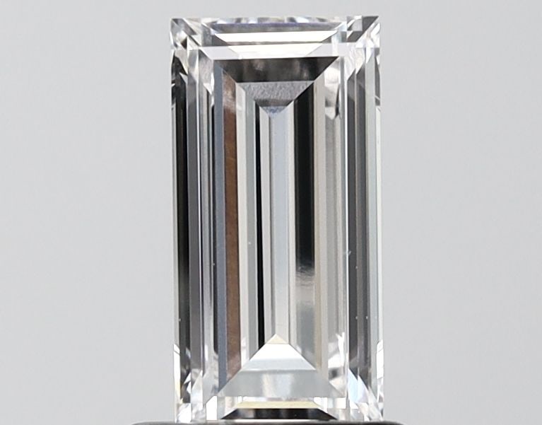 Loose Diamond - BAGUETTE 1.05ct E VVS1: Loose Diamond - BAGUETTE 1.05ct E VVS1 Source: This is a real non-mined Diamond that has been grown in a lab Shape: BAGUETTE Carats: 1.05 Color: E Clarity: VVS1 Certification: IGI Video: