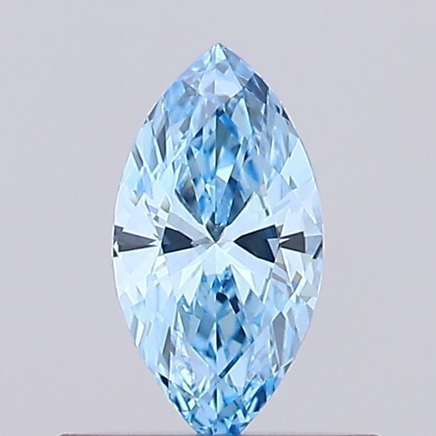 Loose Diamond - MARQUISE 0.33ct Fancy Vivid Blue VVS2: Loose Diamond - MARQUISE 0.33ct Fancy Vivid Blue VVS2 Source: This is a real non-mined Diamond that has been grown in a lab Shape: MARQUISE Carats: 0.33 Color: Fancy Vivid Blue Certification: NONE Vid