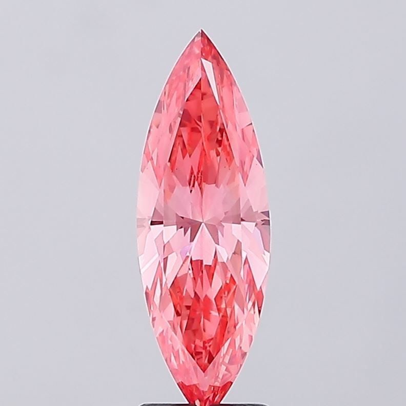 Loose Diamond - MARQUISE 2.24ct Fancy Vivid Pink VS1: Loose Diamond - MARQUISE 2.24ct Fancy Vivid Pink VS1 Source: This is a real non-mined Diamond that has been grown in a lab Shape: MARQUISE Carats: 2.24 Color: Fancy Vivid Pink Certification: IGI