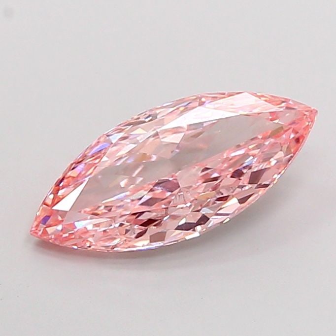 Loose Diamond - MARQUISE 3.06ct Fancy Vivid Pink VS2: Loose Diamond - MARQUISE 3.06ct Fancy Vivid Pink VS2 Source: This is a real non-mined Diamond that has been grown in a lab Shape: MARQUISE Carats: 3.06 Color: Fancy Vivid Pink Certification: IGI Video
