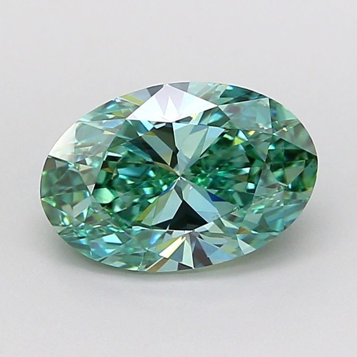 Loose Diamond - OVAL 1.5ct Fancy Vivid Green VS1: Loose Diamond - OVAL 1.5ct Fancy Vivid Green VS1 Source: This is a real non-mined Diamond that has been grown in a lab Shape: OVAL Carats: 1.5 Color: Fancy Vivid Green Certification: IGI Video: