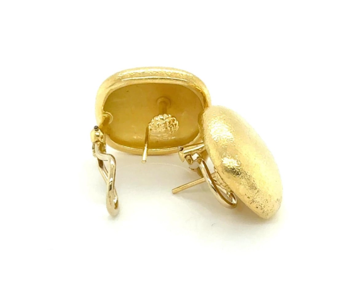 Tiffany & Co. 18K Yellow Gold Cushion Dome Stud Earrings - 5
