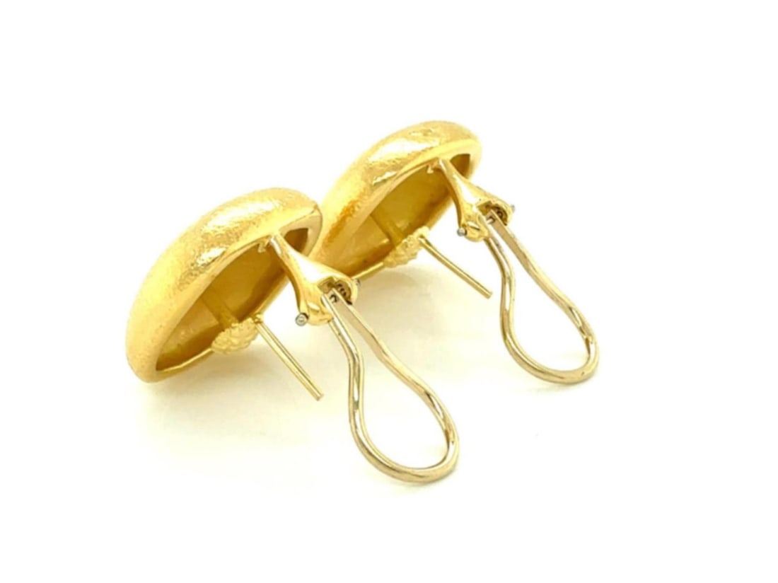 Tiffany & Co. 18K Yellow Gold Cushion Dome Stud Earrings - 7