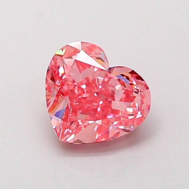 Loose Diamond - HEART 1.13ct Fancy Vivid Pink VS1: Loose Diamond - HEART 1.13ct Fancy Vivid Pink VS1 Source: This is a real non-mined Diamond that has been grown in a lab Shape: HEART Carats: 1.13 Color: Fancy Vivid Pink Certification: IGI Video: