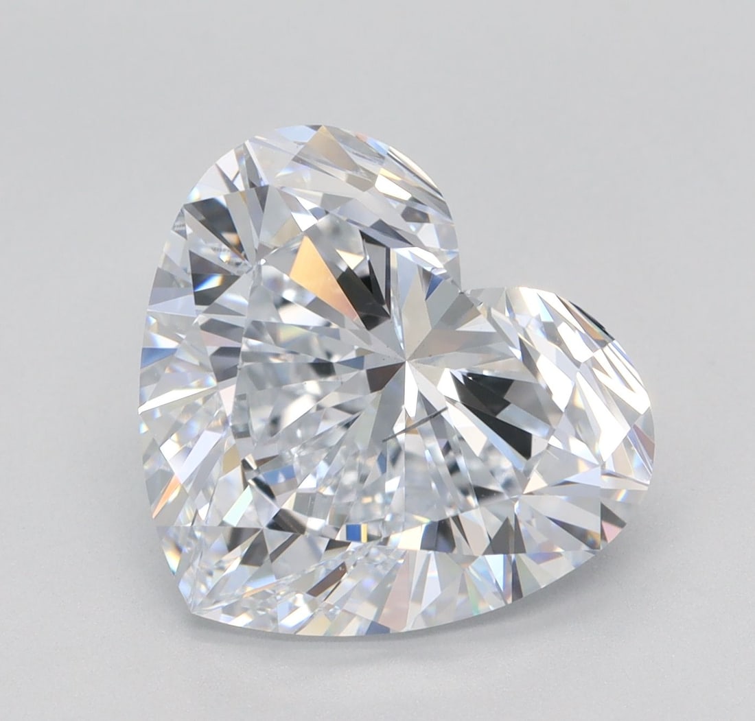 Loose Diamond - HEART 5.04ct E SI1: Loose Diamond - HEART 5.04ct E SI1 Source: This is a real non-mined Diamond that has been grown in a lab Shape: HEART Carats: 5.04 Color: E Clarity: SI1 Certification: IGI Video: