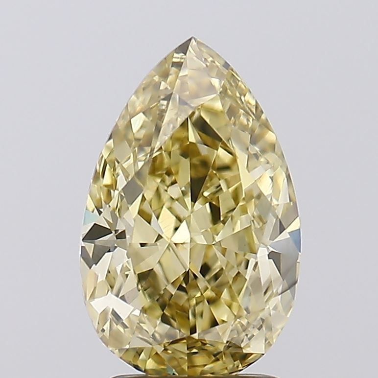 Loose Diamond - PEAR 3.03ct Fancy Yellow VS1: Loose Diamond - PEAR 3.03ct Fancy Yellow VS1 Source: This is a real non-mined Diamond that has been grown in a lab Shape: PEAR Carats: 3.03 Color: Fancy Yellow Certification: IGI Video:
