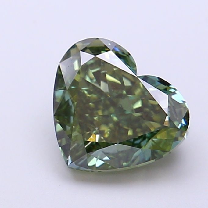 Loose Diamond - HEART 2.01ct Fancy Vivid Green VS1: Loose Diamond - HEART 2.01ct Fancy Vivid Green VS1 Source: This is a real non-mined Diamond that has been grown in a lab Shape: HEART Carats: 2.01 Color: Fancy Vivid Green Certification: NONE Video: