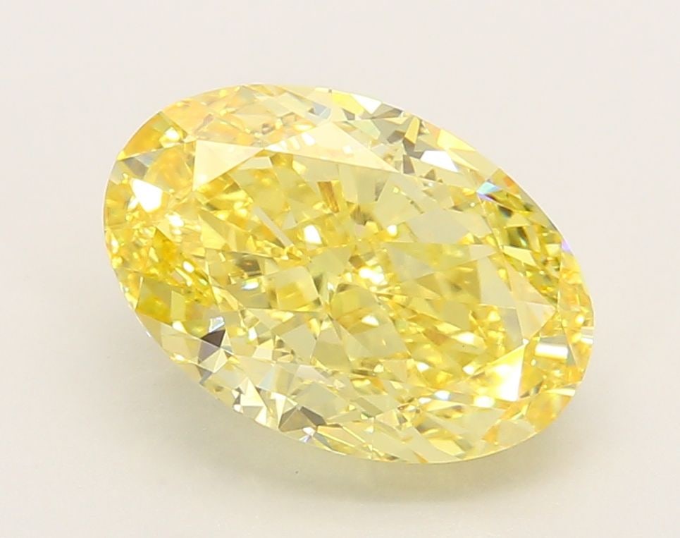 Loose Diamond - OVAL 2.69ct Fancy Vivid Yellow VS1: Loose Diamond - OVAL 2.69ct Fancy Vivid Yellow VS1 Source: This is a real non-mined Diamond that has been grown in a lab Shape: OVAL Carats: 2.69 Color: Fancy Vivid Yellow Certification: IGI Video: