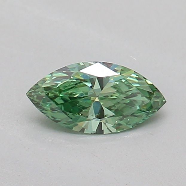 Loose Diamond - MARQUISE 0.19ct Fancy Vivid Green VS2: Loose Diamond - MARQUISE 0.19ct Fancy Vivid Green VS2 Source: This is a real non-mined Diamond that has been grown in a lab Shape: MARQUISE Carats: 0.19 Color: Fancy Vivid Green Certification: IGI Vid