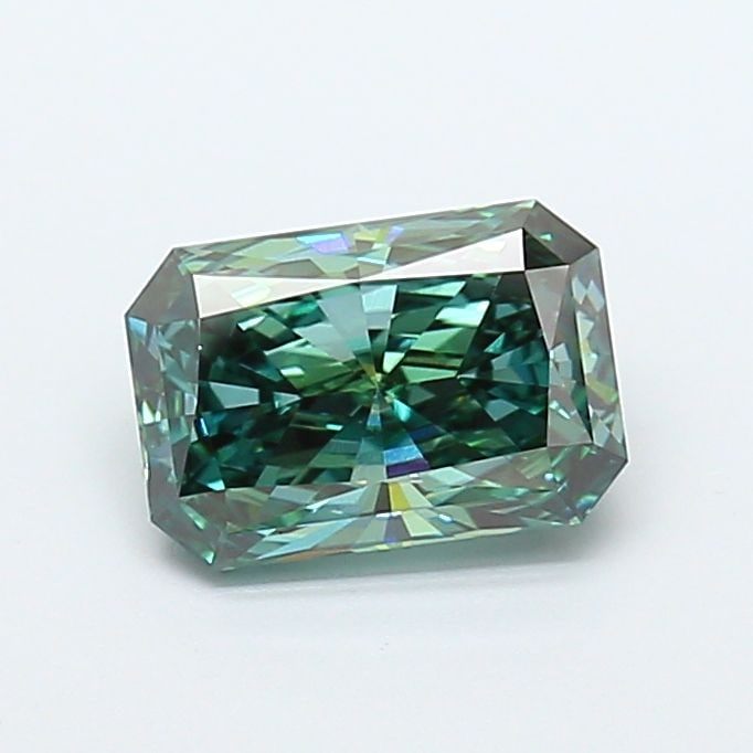 Loose Diamond - RADIANT 2.03ct Fancy Vivid Green VS1: Loose Diamond - RADIANT 2.03ct Fancy Vivid Green VS1 Source: This is a real non-mined Diamond that has been grown in a lab Shape: RADIANT Carats: 2.03 Color: Fancy Vivid Green Certification: IGI Video